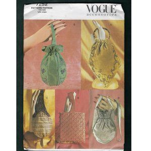 Vogue 7252 Beaded Bags Pattern  5 Sizes Uncut